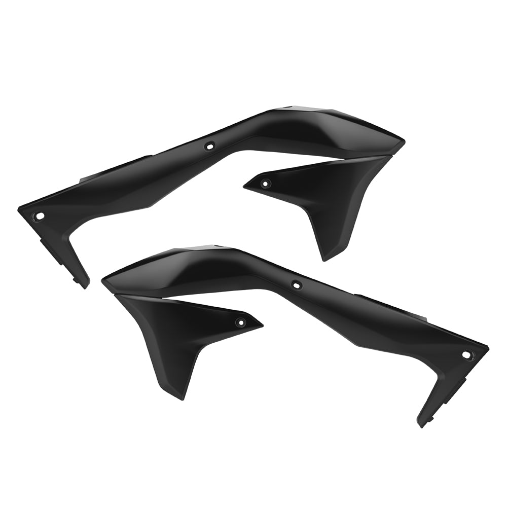 Polisport Rad Radiator Scoops Tank Panels For Kawasaki KX 450F Black 2016-2018